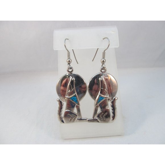 Vintage Howling Wolf Pierced Earrings - Picture 9 of 10